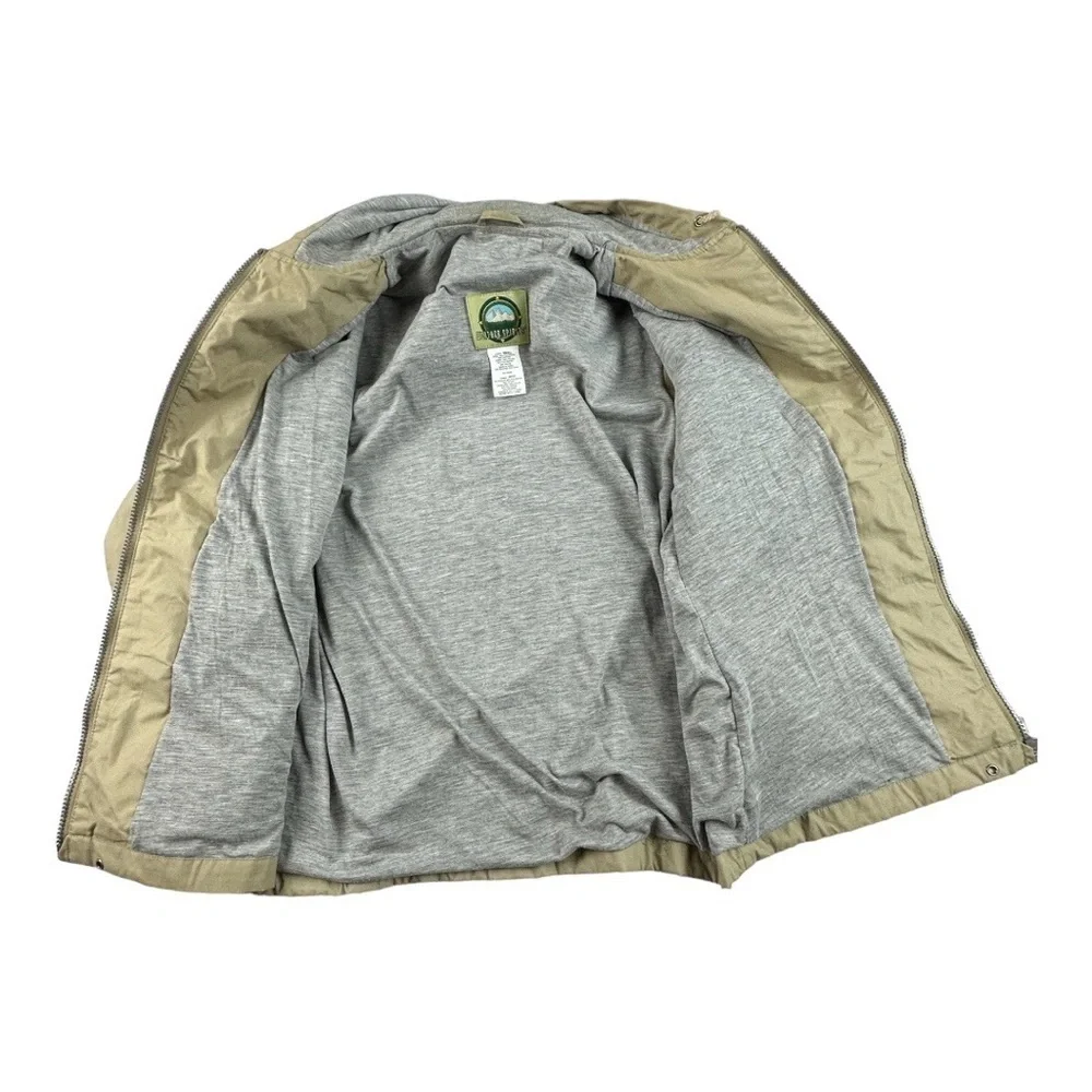 Weather Spirits Hooded Jacket Khaki Size Small - Picture 3 of 7